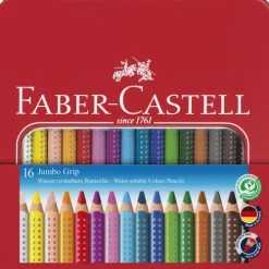 Faber-Castell GmbH&Co. Buntstifte-Faber-Castell Buntstift Jumbo Grip 16er Metalletui