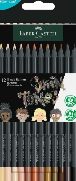 Faber-Castell Buntstifte*Buntstifte Black Edition Skin Tones 12er Set