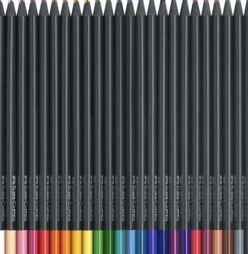Faber-Castell GmbH&Co. Buntstifte-Faber-Castell Buntstifte Black Edition 24er Kartonetui