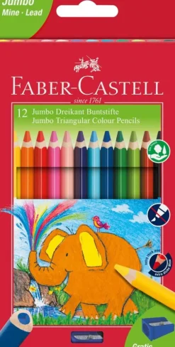 Faber-Castell GmbH&Co. Buntstifte*Faber-Castell Buntstifte dreikant Jumbo 5.4mm 12er Karton