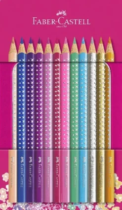 Faber-Castell GmbH&Co. Buntstifte*Faber-Castell Buntstifte Pinkes Sparkle, 12er Metalletui