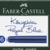 Faber-Castell Füller & Tinte*Standard Tintenpatrone Königsblau 6er Set