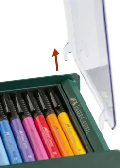 Tuschestift PITT Artist Pen Brush 12er Set Basis Farben*Faber-Castell Best