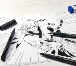 Tuschestifte Pitt Artist Pens, Manga Starter Set*Faber-Castell New
