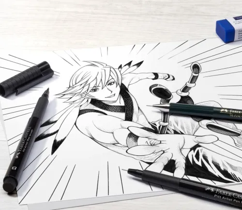 Tuschestifte Pitt Artist Pens, Manga Starter Set*Faber-Castell New