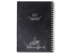 familia Verlag Liebe & Hochzeit*familiawedding black-Doodle- Design XXL Gästebuch zur Hochzeit