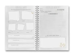 familia Verlag Liebe & Hochzeit*familiawedding black-Doodle- Design XXL Gästebuch zur Hochzeit