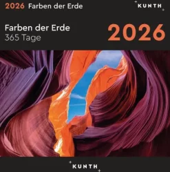 Kunth Verlag Abreiß-Kalender*Farben der Erde - KUNTH 365-Tage-Abreißkalender 2026
