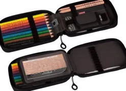 Baier & Schneider Federtaschen-Federmäppchen 2 Klappen onyx