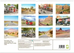 Fernweh und Traumziele: Auf Motorrad-Tour in den USA (hochwertiger Premium Wandkalender 2026 DIN A2 quer), Kunstdruck in Hochglanz*Calvendo Discount