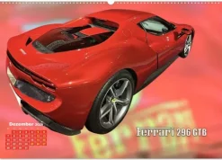Calvendo Wandkalender-Ferrari - Synonym für Motorsport (Wandkalender 2026 DIN A2 quer), Monatskalender