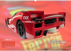 Calvendo Wandkalender-Ferrari - Synonym für Motorsport (Wandkalender 2026 DIN A2 quer), Monatskalender