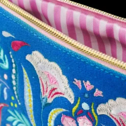 Fiesta del Sol Accessoirestasche bestickt, 18 x 24 cm, königsblau*Groh Verlag Online