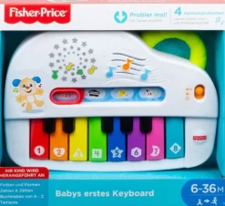 Fisher Price - Babys erstes Keyboard, Lernspielzeug, Baby Musik-Instrument*Mattel Clearance