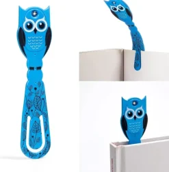 Bookchair Vertrieb Lesen & Geschichten*Flexilight Animal Leselicht (Eule) | 2 in 1 Leselampe & Lesezeichen | LED Leselicht | Geschenk für Leser, Buchliebhaber | Deutsche Ausgabe