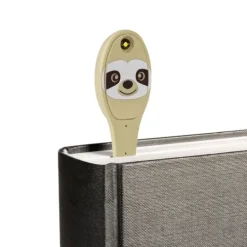 Bookchair Vertrieb Lesen & Geschichten-Flexilight Leselicht (Faultier) | 2 in 1 Leselampe & Lesezeichen | LED Leselicht | Geschenk für Leser, Buchliebhaber | Deutsche Ausgabe