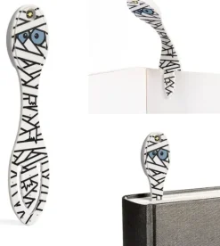 Bookchair Vertrieb Lesen & Geschichten*Flexilight Leselicht (Mumie) | 2 in 1 Leselampe & Lesezeichen | Geschenk für Leser, Buchliebhaber | Deutsche Ausgabe