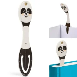 Flexilight Leselicht (Panda) - schwarz - 2 in 1 Leselampe & Lesezeichen - LED Leselicht - Geschenk für Leser, Buchliebhaber - Deutsche Ausgabe*Bookchair Vertrieb