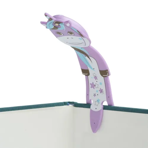 Flexilight Pals Leselicht (Einhorn) - lila - 2 in 1 Leselampe & Lesezeichen - LED Leselicht - Geschenk für Leser, Buchliebhaber - Deutsche Ausgabe*Bookchair Vertrieb Sale