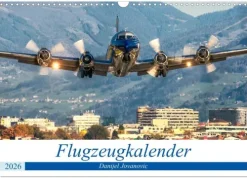 Flugzeugkalender (Wandkalender 2026 DIN A3 quer), Monatskalender*Calvendo Outlet