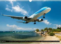 Flugzeugkalender (Wandkalender 2026 DIN A3 quer), Monatskalender*Calvendo Outlet