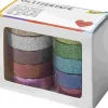 Glitzer-Tape 10er-Set, 5mx15mm*Folia Best