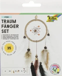 Folia Dekoration & Einrichtung-Traumfänger-Set ETHNO, 35 Teile
