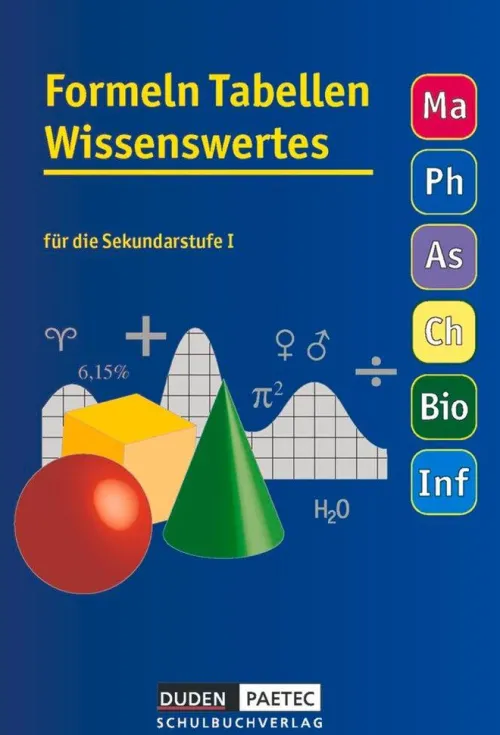 Formeln, Tabellen, Wissenswertes für die Sekundarstufe I. RSR*Duden Schulbuch Best