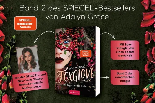 Ars Edition GmbH Young Adult|Fantasy-Foxglove - Das Begehren des Todes (Belladonna 2)