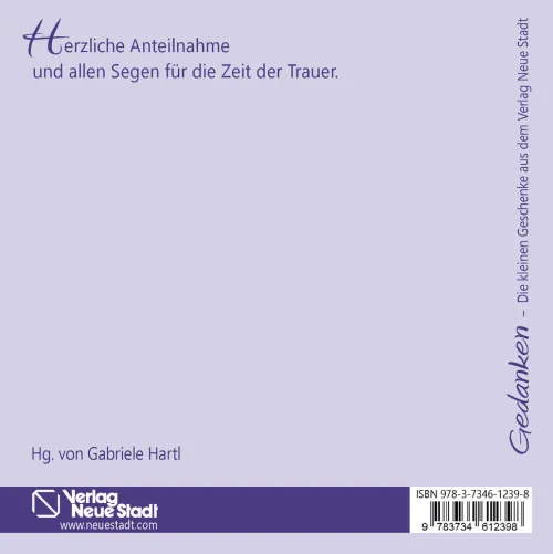 Neue Stadt Verlag GmbH Trauer-Für die Zeit der Trauer