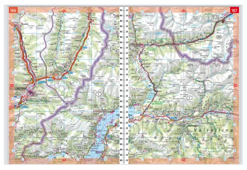 freytag & berndt Autoatlas Die Alpen 1:150.000*Freytag + Berndt New