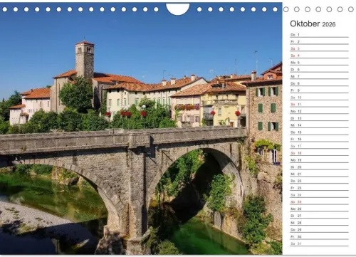 Friaul-Julisch Venetien - zwischen Alpen und Adria (Wandkalender 2026 DIN A4 quer), Monatskalender*Calvendo Best