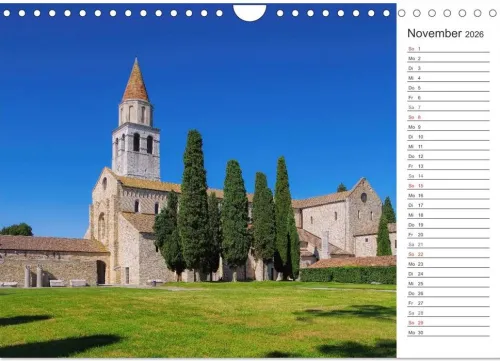 Friaul-Julisch Venetien - zwischen Alpen und Adria (Wandkalender 2026 DIN A4 quer), Monatskalender*Calvendo Best