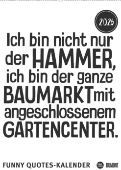 Neumann Verlage GmbH & Co Posterkalender*Funny Quotes-Kalender 2026 - Typo-Kalender - Poster-Format 50 x 70 cm