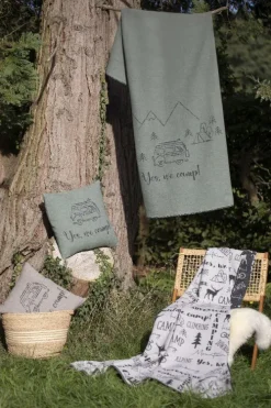 Fussenegger Flanelldecke "yes we camp"*David Fussenegger Textil Outlet