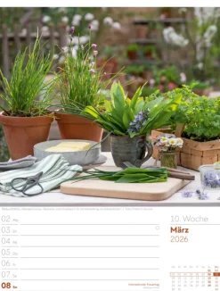 Ackermann Kunstverlag Wochenkalender*Gartenglück Wochenplaner Kalender 2026