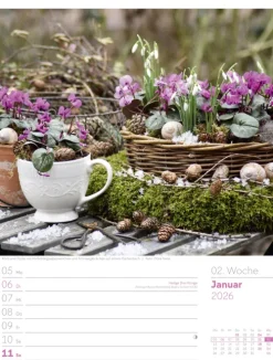 Ackermann Kunstverlag Wochenkalender*Gartenglück Wochenplaner Kalender 2026