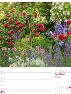 Ackermann Kunstverlag Wochenkalender*Gartenglück Wochenplaner Kalender 2026