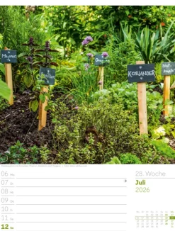Ackermann Kunstverlag Wochenkalender*Gartenglück Wochenplaner Kalender 2026