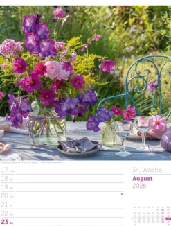 Ackermann Kunstverlag Wochenkalender*Gartenglück Wochenplaner Kalender 2026
