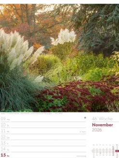 Ackermann Kunstverlag Wochenkalender*Gartenglück Wochenplaner Kalender 2026
