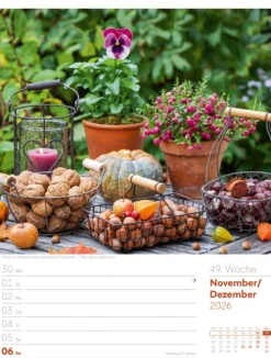 Ackermann Kunstverlag Wochenkalender*Gartenglück Wochenplaner Kalender 2026
