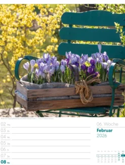 Ackermann Kunstverlag Wochenkalender*Gartenglück Wochenplaner Kalender 2026