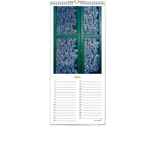 Geburstagskalender Lesen, immerwährend (neu)*Ars Vivendi Clearance
