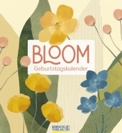 Korsch Verlag GmbH Wandkalender|Immerwährender Kalender*Geburtstagskalender Bloom