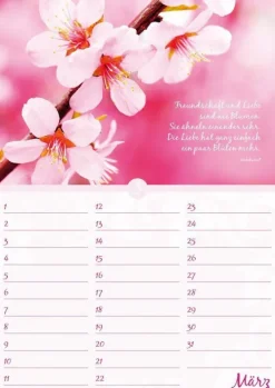 Neumann Verlage GmbH & Co Immerwährender Kalender*Geburtstagskalender Blütenpracht immerwährend