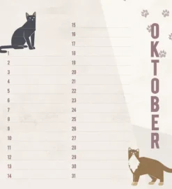 Geburtstagskalender Cats*Korsch Verlag GmbH Best
