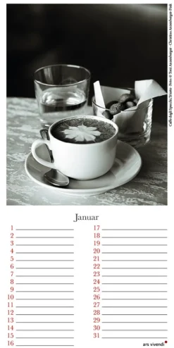 Ars Vivendi Immerwährender Kalender*Geburtstagskalender Espresso, Cappuccino & Co.