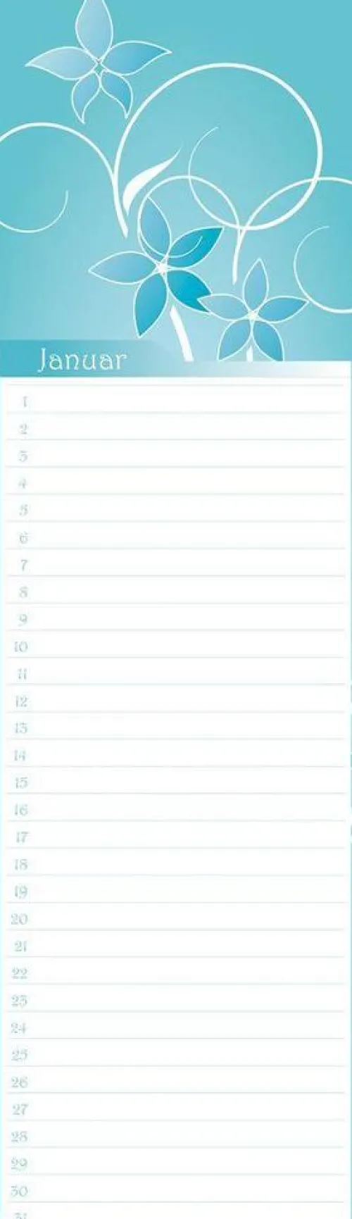 Neumann Verlage GmbH & Co Geburtstagskalender-Geburtstagskalender Floral mini immerwährend