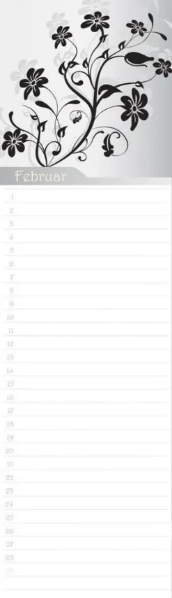 Neumann Verlage GmbH & Co Geburtstagskalender-Geburtstagskalender Floral mini immerwährend